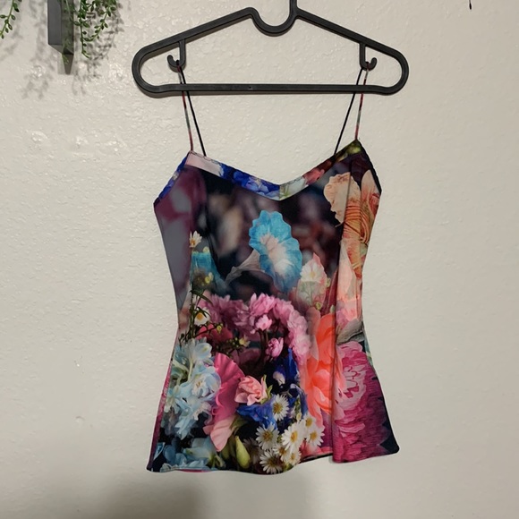 NWT Ted Baker Focus Bouquet printed Cami - Picture 3 of 5